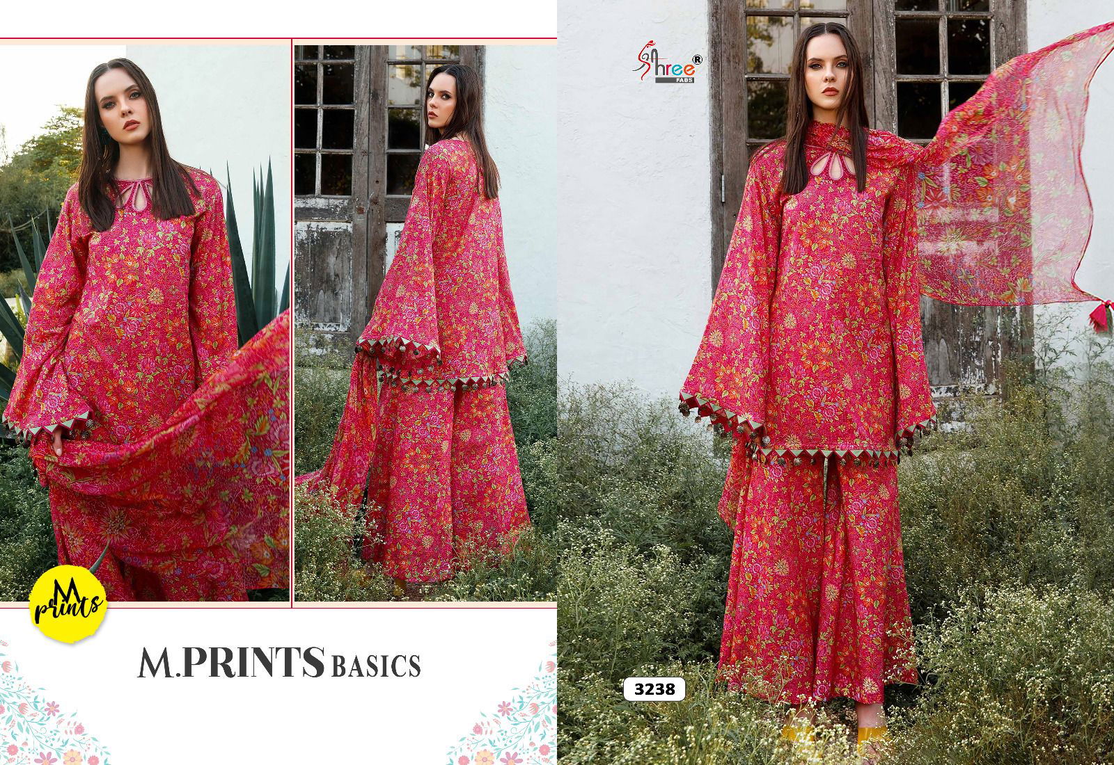 Shree M Print Basics Cotton Pakistani Salwar Suits Catalog
